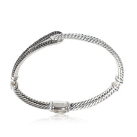 Labyrinth Petite Pave Diamond Bracelet in Sterling Silver 0.5 CTW