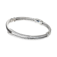 Labyrinth Petite Pave Diamond Bracelet in Sterling Silver 0.5 CTW