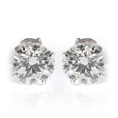 2.48 ctw GIA Diamond (I SI2) Stud Earrings in 14K White Gold