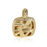 Albion Brushed 18K Yellow Gold & Black Diamond Pendant, 1/2 Ctw