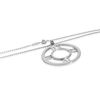 Atlas Pierced Open Pendant in 18k White Gold