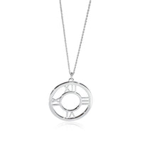 Atlas Pierced Open Pendant in 18k White Gold