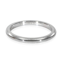 Together Milgrain Wedding Band in Platinum