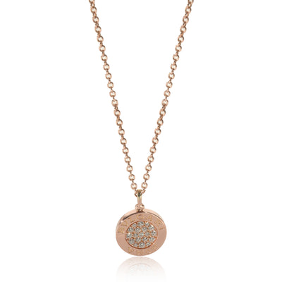 Bvlgari Diamond Necklace in 18k Rose Gold 0.34 CTW