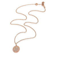 Bvlgari Diamond Necklace in 18k Rose Gold 0.34 CTW