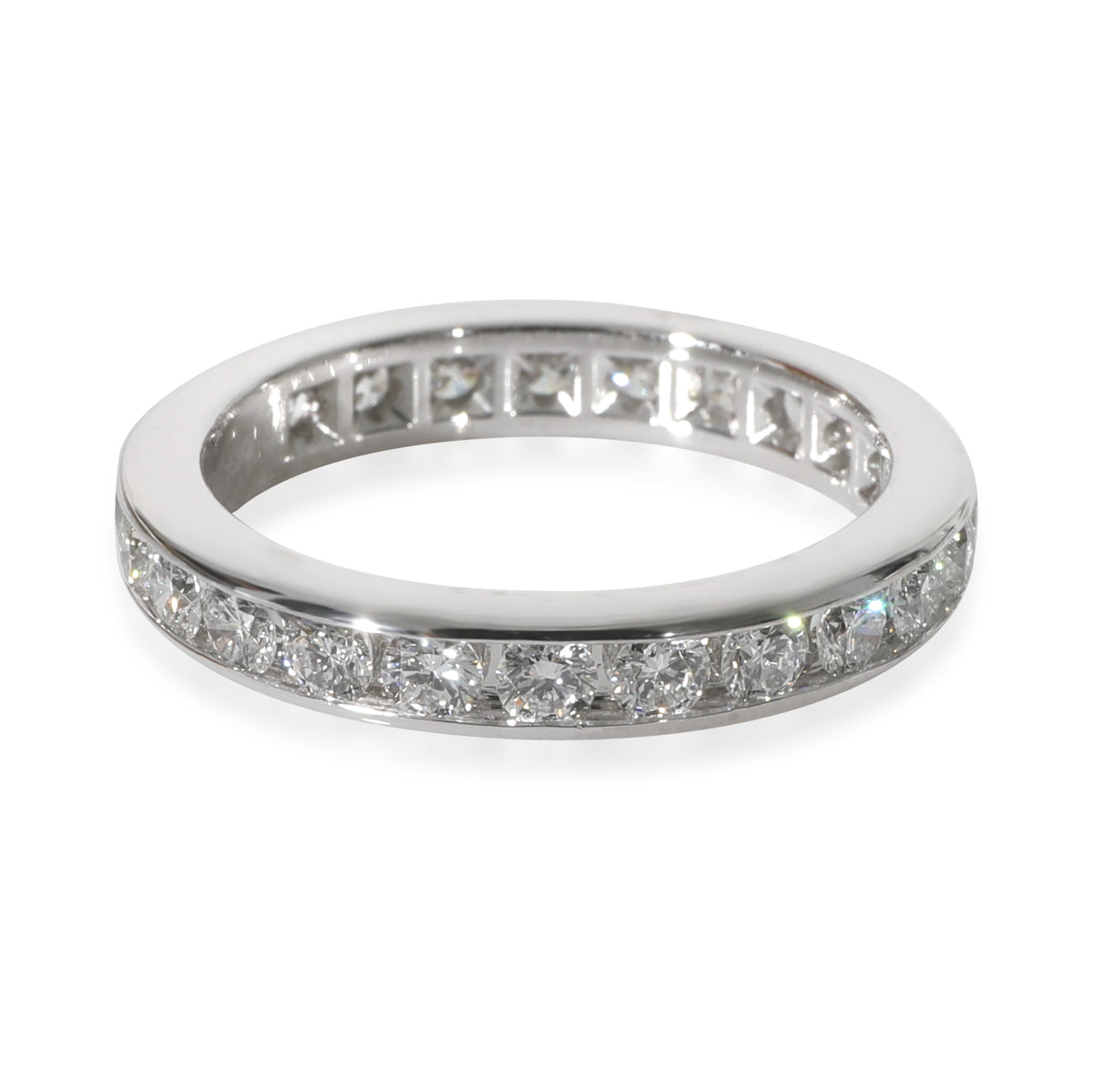 Channel Set Diamond Eternity Band in Platinum 1.00 CTW