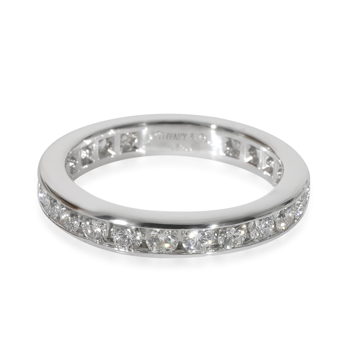 Channel Set Diamond Eternity Band in Platinum 1.00 CTW