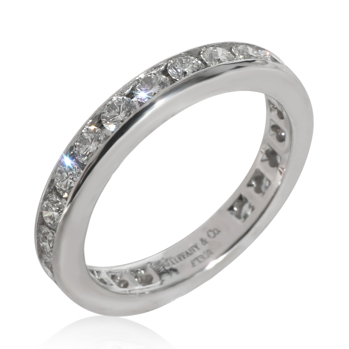 Channel Set Diamond Eternity Band in Platinum 1.00 CTW