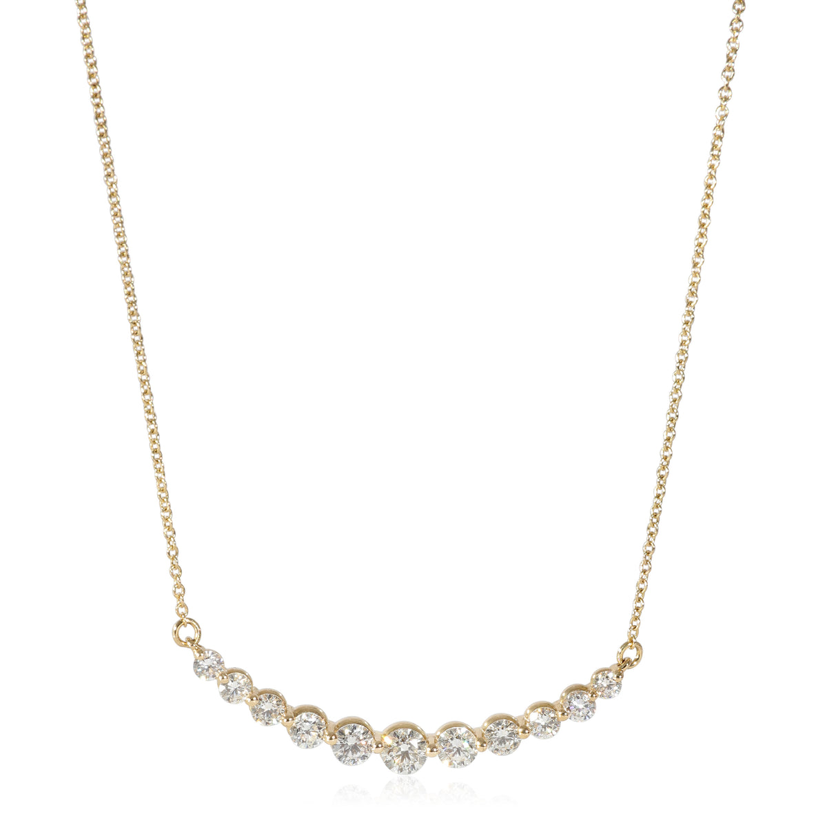 Diamond Smile Necklace in 14K Yellow Gold (1.00 CTW G-H/SI)