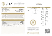 GIA Certified 0.43 Ct Princess cut I VS1 Loose Diamond