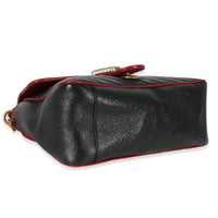 Black Quilted Leather GG Marmont Small Torchon Top Handle