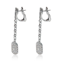 Parentesi Diamond Drop Earrings in 18k White Gold 1.15 CTW