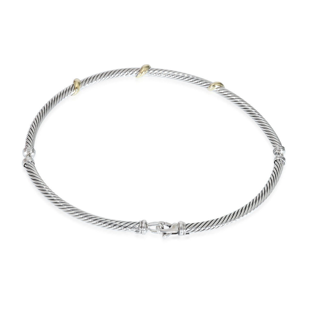 5 mm Metro  Necklace in 14k Yellow Gold/Sterling Silver