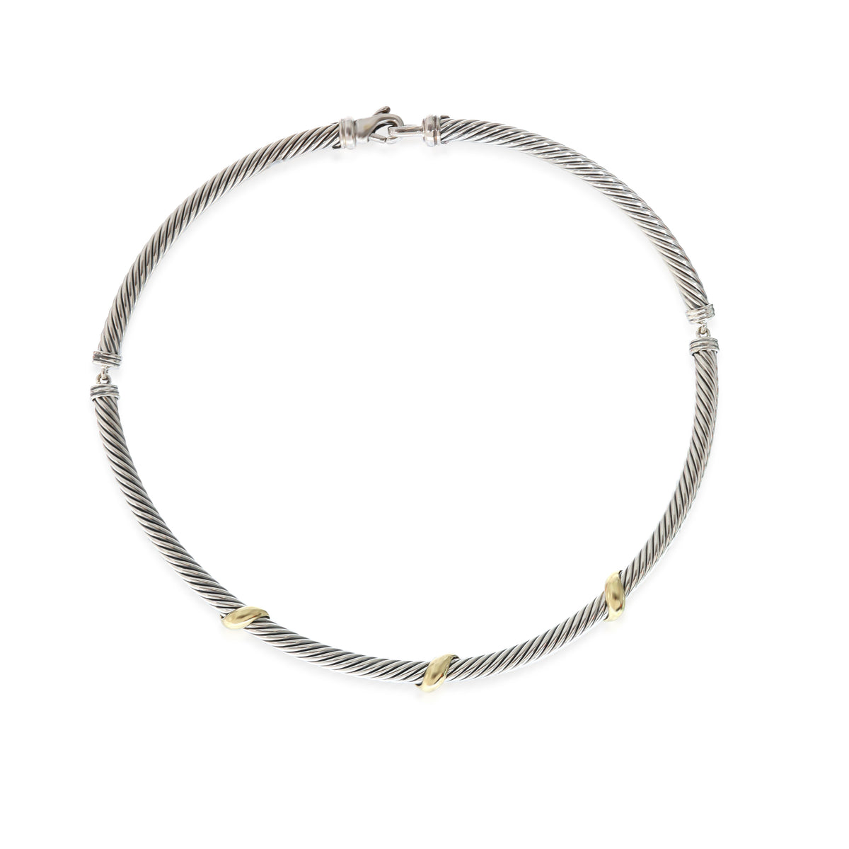 5 mm Metro  Necklace in 14k Yellow Gold/Sterling Silver