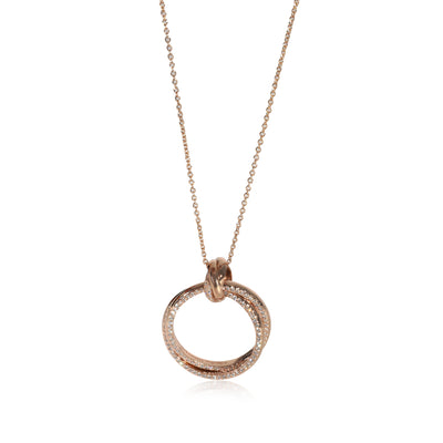 Paloma Picasso Diamond Melody Pendant in 18k Rose Gold 0.40 CTW