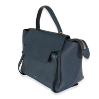 Navy Grained Calfskin Mini Belt Bag