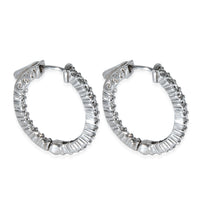 Diamond In and Out Oval Hoops Earrings (1.17 CTW)