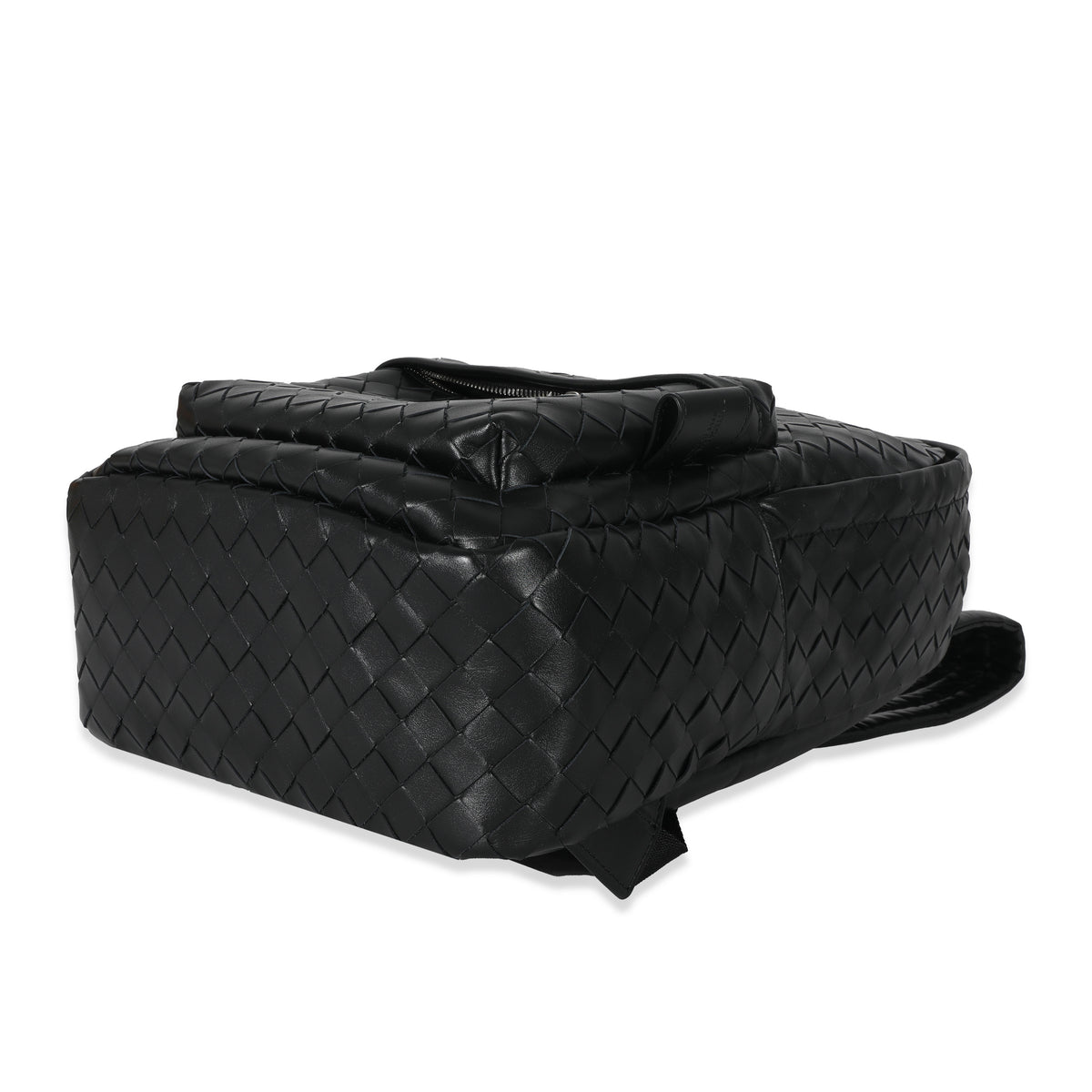 Bottega Veneta Black Calfskin Small Intrecciato Backpack | myGemma