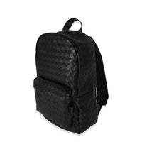 Black Calfskin Small Intrecciato Backpack