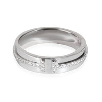 Tiffany T Narrow Diamond Ring in 18k White Gold 0.13 CTW