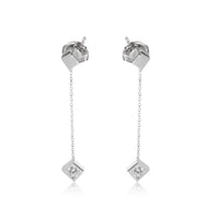 Frank Gehry Torque Cube Drop Earring in 18k White Gold 0.40 CTW