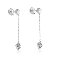 Frank Gehry Torque Cube Drop Earring in 18k White Gold 0.40 CTW