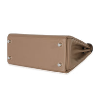 Hermès Beige De Weimar Swift Retourne Kelly 25 PHW Handbag box