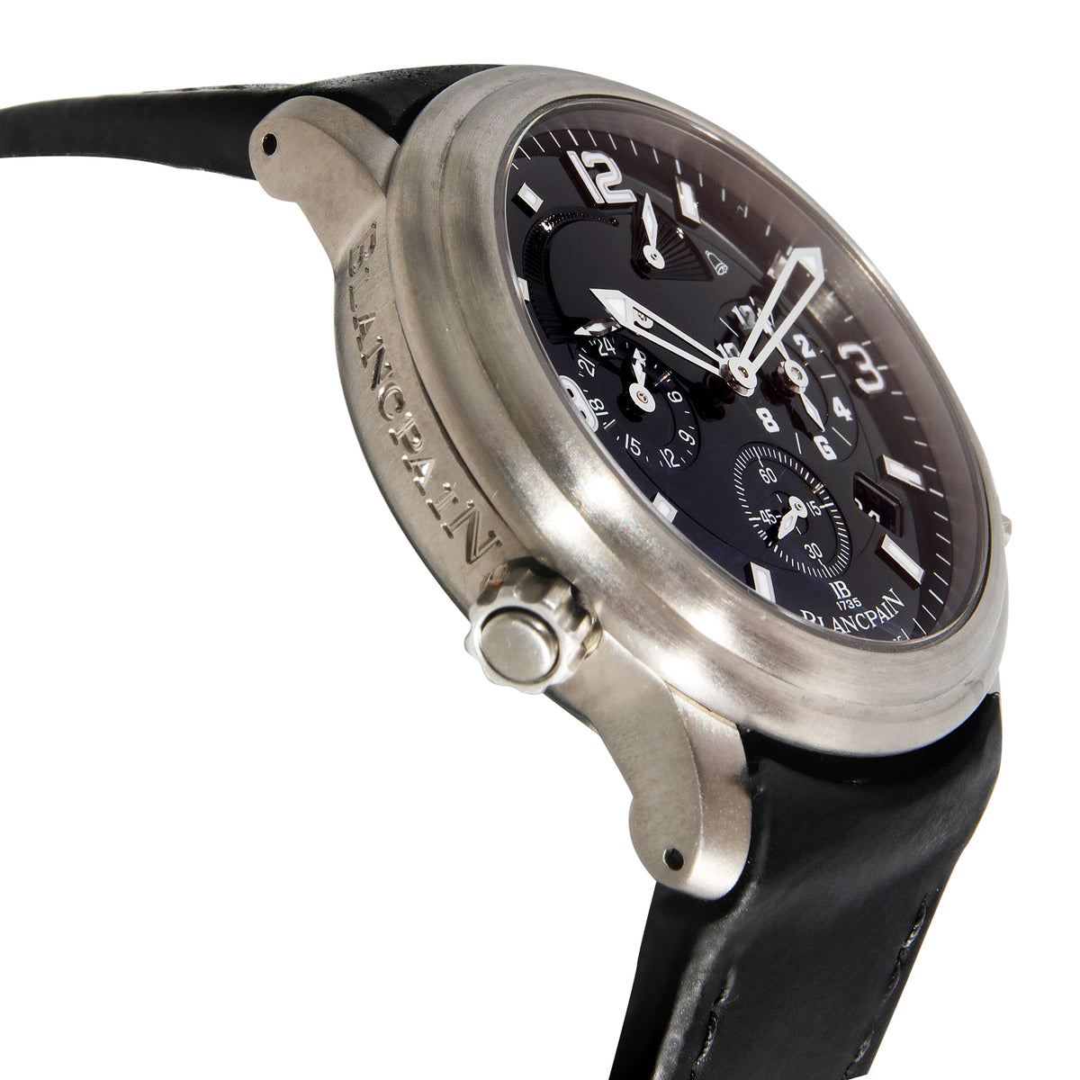 Blancpain Leman Reveil GMT 2041 1230 63B Men's Watch in  Titanium rv