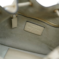 Valentino White Leather Rockstud Bucket Bag Handbag box