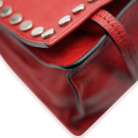 Red Leather Glace Etiquette Crossbody