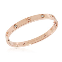 Love Bracelet, 4 Diamonds (Rose Gold)