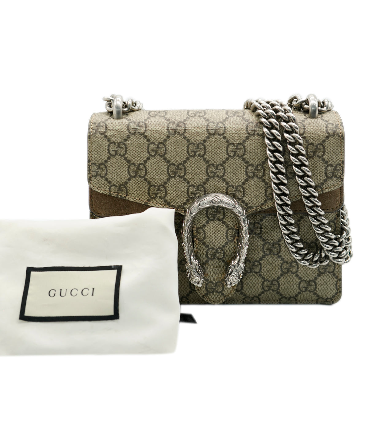 Gucci Beige GG Supreme Canvas Mini Dionysus