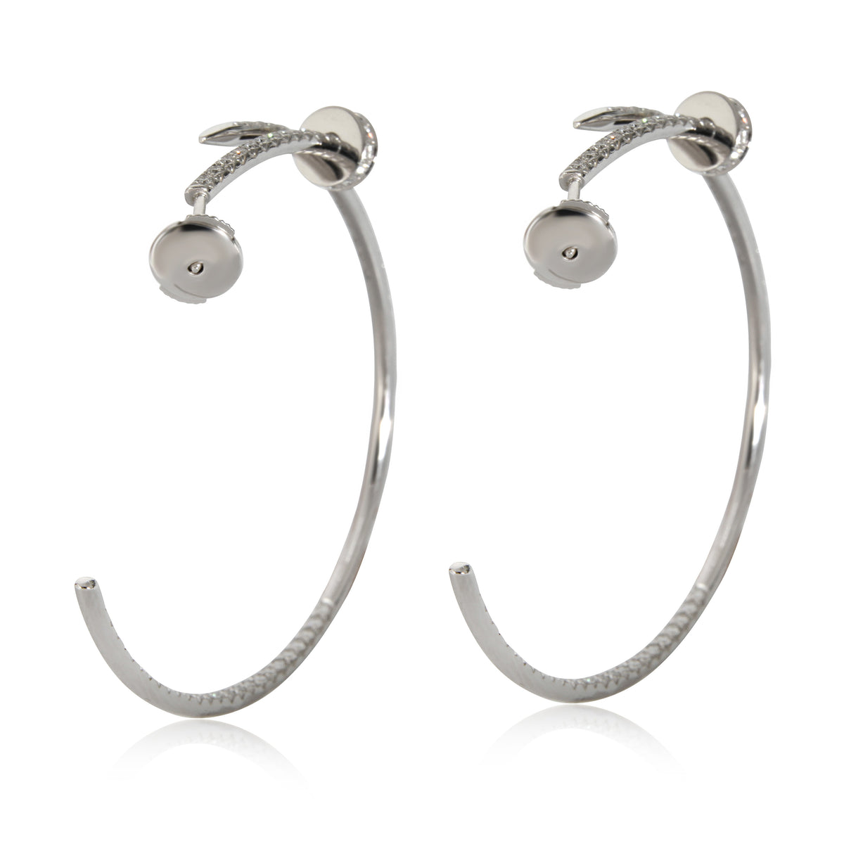 Juste Un Clou Earrings (White Gold, Diamonds)