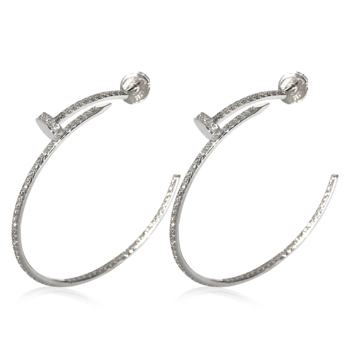 Juste Un Clou Earrings (White Gold, Diamonds)