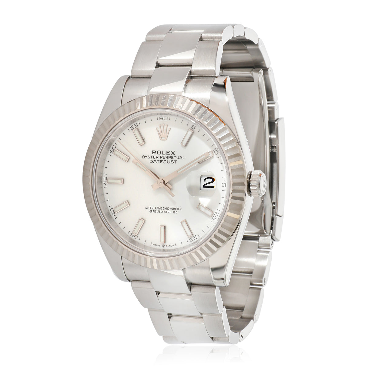 Datejust 41 126334 Men's Watch in 18kt Stainless Steel/White Gold