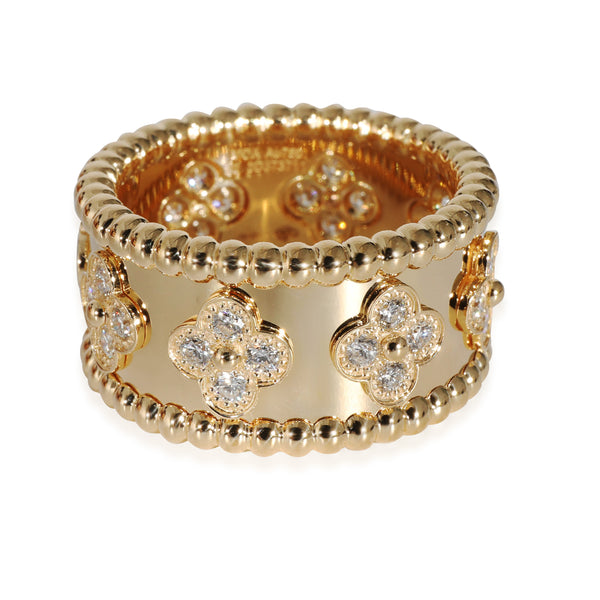 18k Gold Clover popular Ring