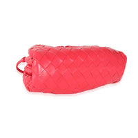 Raspberry Intrecciato Lambskin Mini Pouch