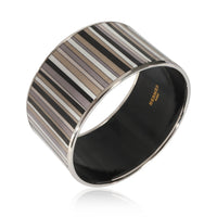 Enamel Printed Carioca Stripes Extra Wide Bracelet