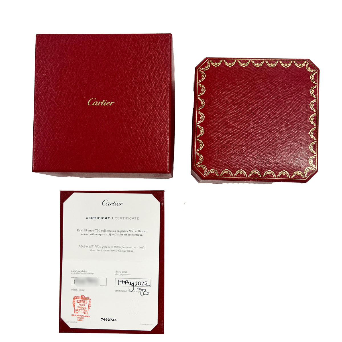 Cartier Rose Gold  Etincelle de  Bracelet box