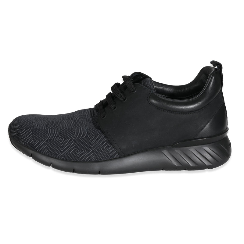 Black Damier Nylon Nubuck Fastlane Sneakers