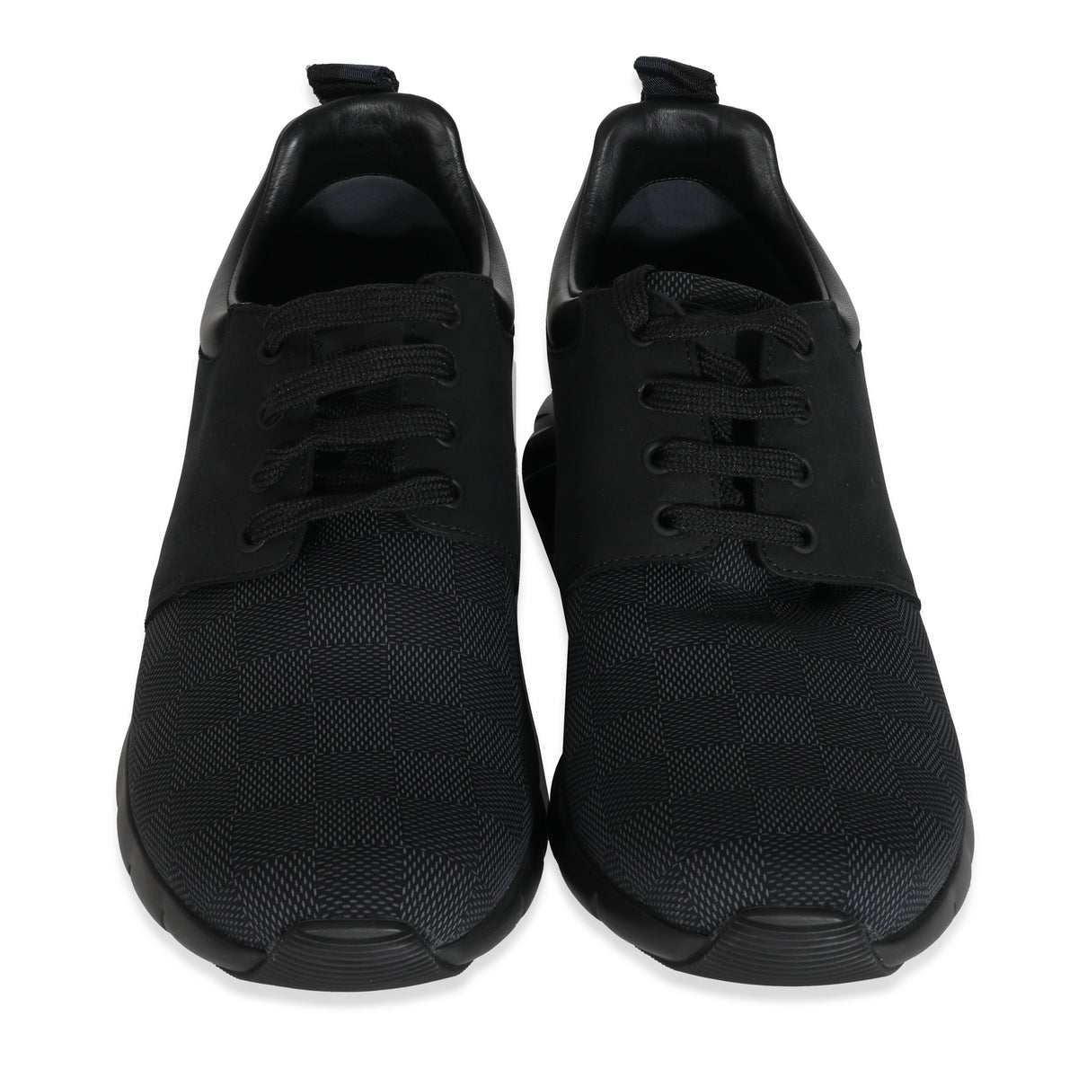 Black Damier Nylon Nubuck Fastlane Sneakers