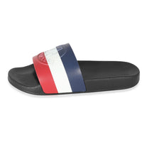 Moncler Tricolor Rubber Basile Logo Slides fv