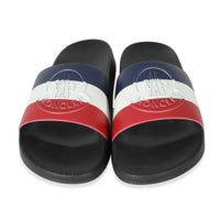 Moncler Tricolor Rubber Basile Logo Slides pv