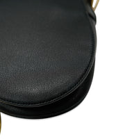 Christian Dior Black Grained Calfskin Saddle Bag Handbag bv