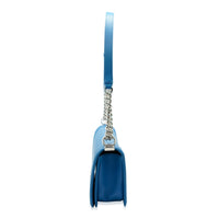 Chanel Blue Leather Medium Boy Medium Handbag pv