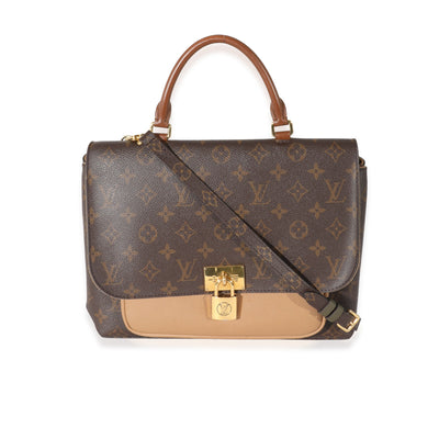 Louis Vuitton Sesame Leather Monogram Canvas Marignan Bag