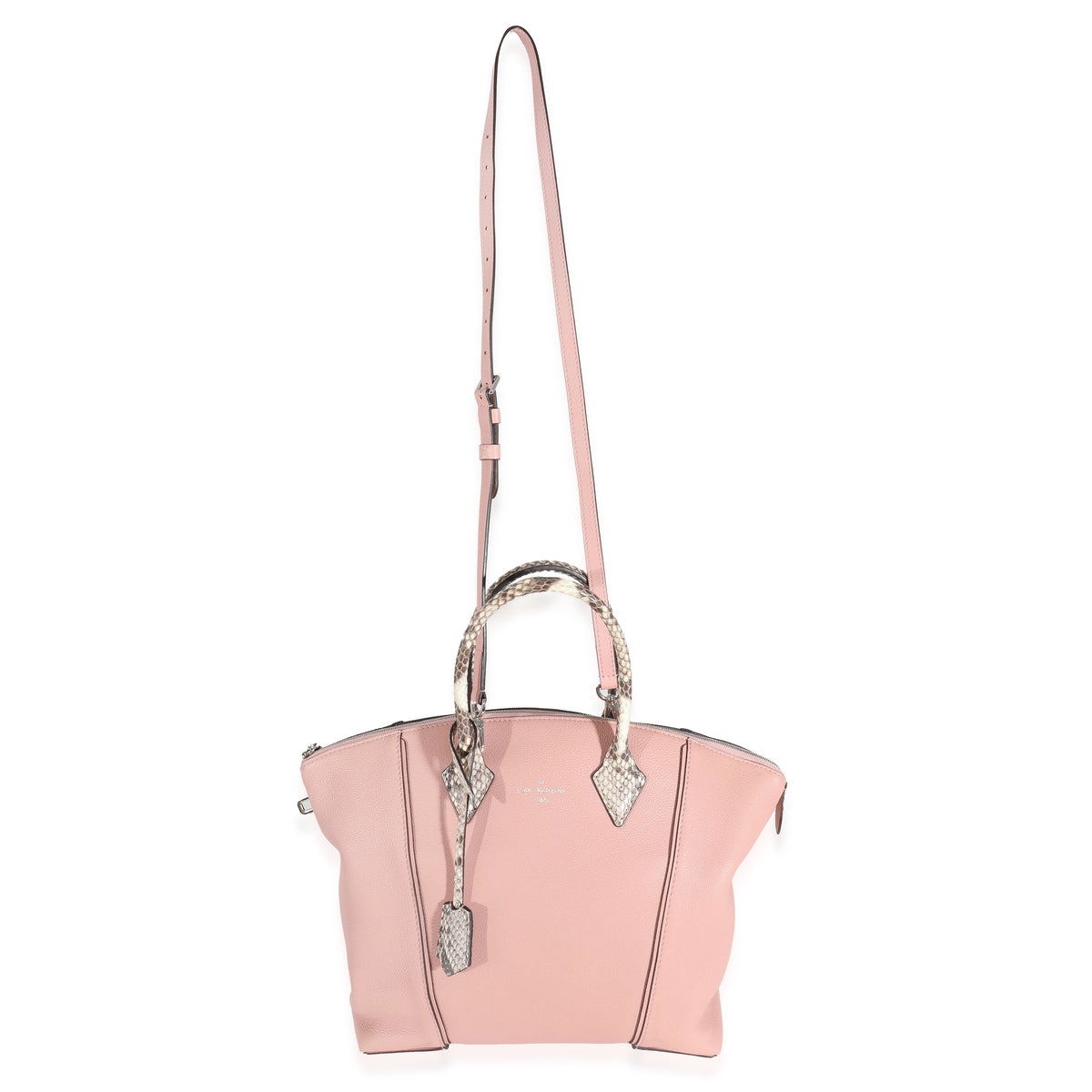 Python Trim Pink Leather Soft Lockit MM