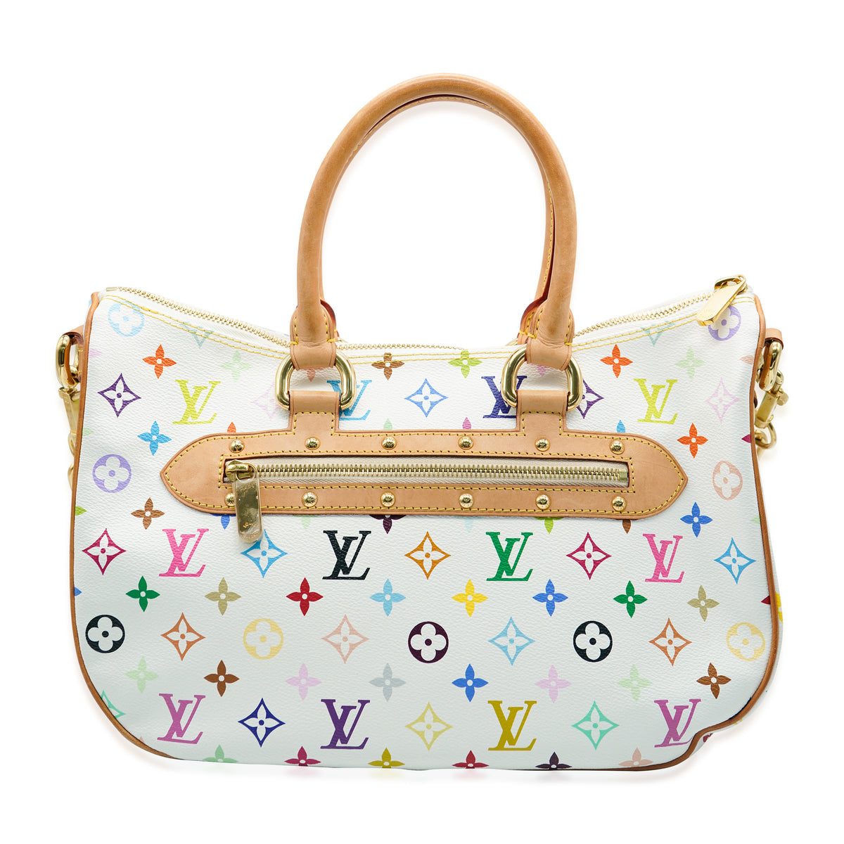 Louis Vuitton x Takashi Murakami White Monogram Multicolore Canvas Rita