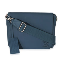 Blue Cowhide Aerogram Takeoff Messenger