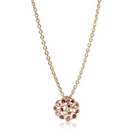 Fil De Camelia Diamond Necklace in 18k 18KT Yellow Gold FG VS 0.10 CTW